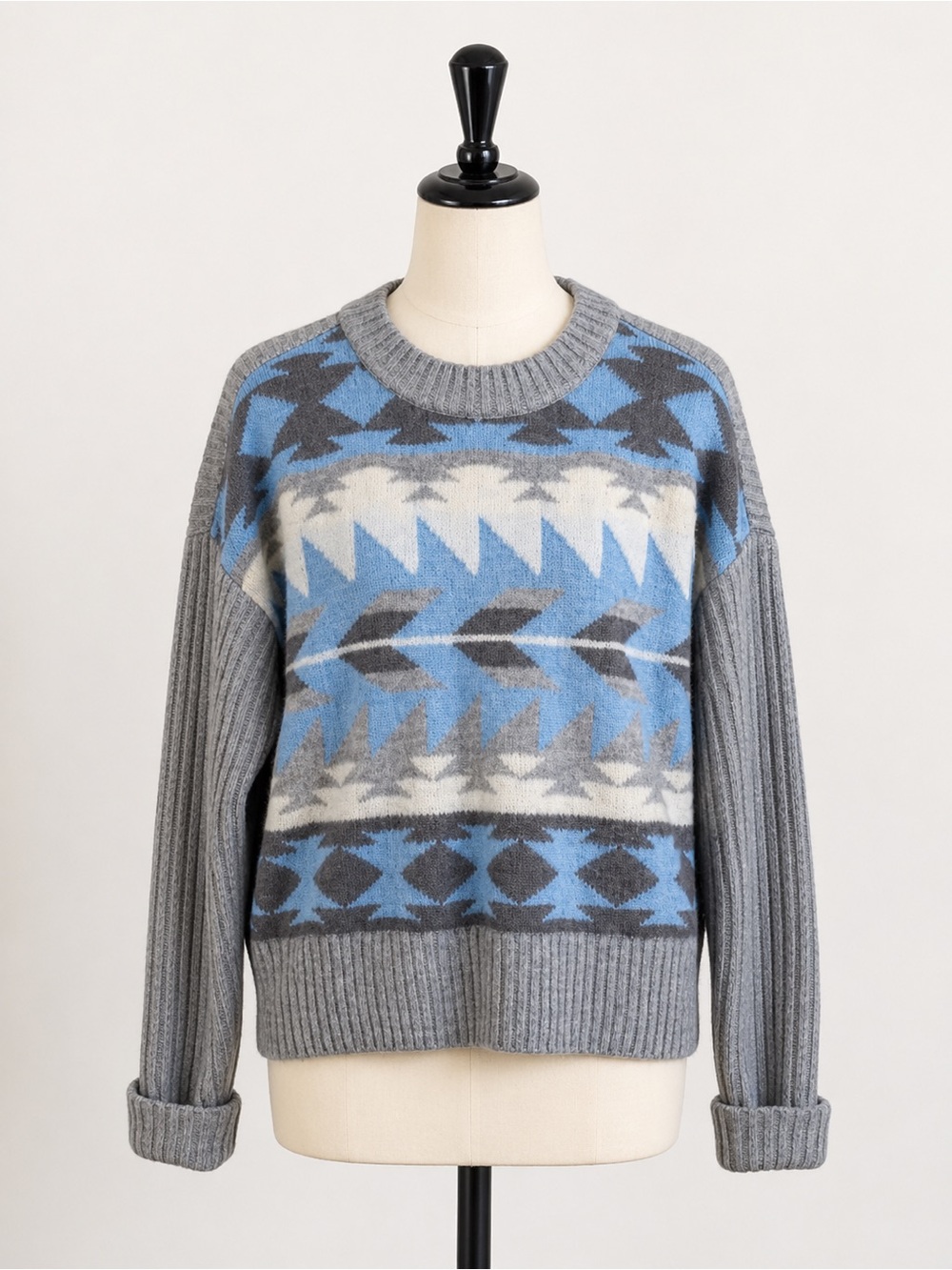 A.N.A‎ RIBBED KNIT LONG SLEEVE CREWNECK PULLOVER SWEATER LARGE